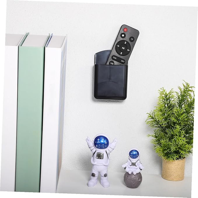 PartyKindom Wall-Mounted Remote Control Holder 3-Pack - Space-Saving Wall Hanging Storage Box for Tv Remotes Pens and Small Items - Organizer for Bedroom Rv Office