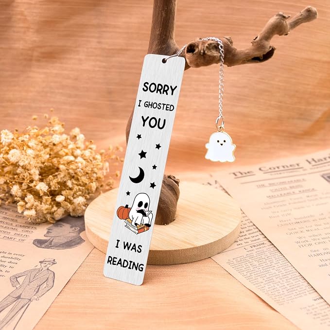 Cute Bookmarks for Women Book Accessories for Reading Lovers Funny Bookmarks for Women Cool Spooky Ghosts Bookmark Birthday Easter Halloween Gifts for Friends Female Teacher