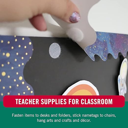 VELCRO Brand - Thin Clear Fasteners | General Purpose/ Low Profile | Perfect for Home, Classroom or Office | 5/8" Dots Circles, 15 Count - Clear