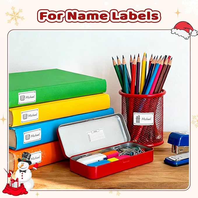 M110 Thermal Label Compatible for M110/ M100/ N20/ M220/ M120/M421/241BT/243BT, 1.57'' x 1.18'' (40 x 30 mm), Labels for Barcode/Name/Logo/Home, 230 Labels/Roll, Black on White