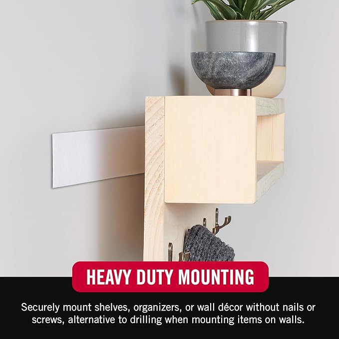 VELCRO Brand Industrial Strength Fasteners | Stick-On Adhesive | Professional Grade Heavy Duty Strength Holds up to 10 lbs on Smooth Surfaces-| Indoor Outdoor Use-| 15ft x 2in Tape,White,(Pack of 12)