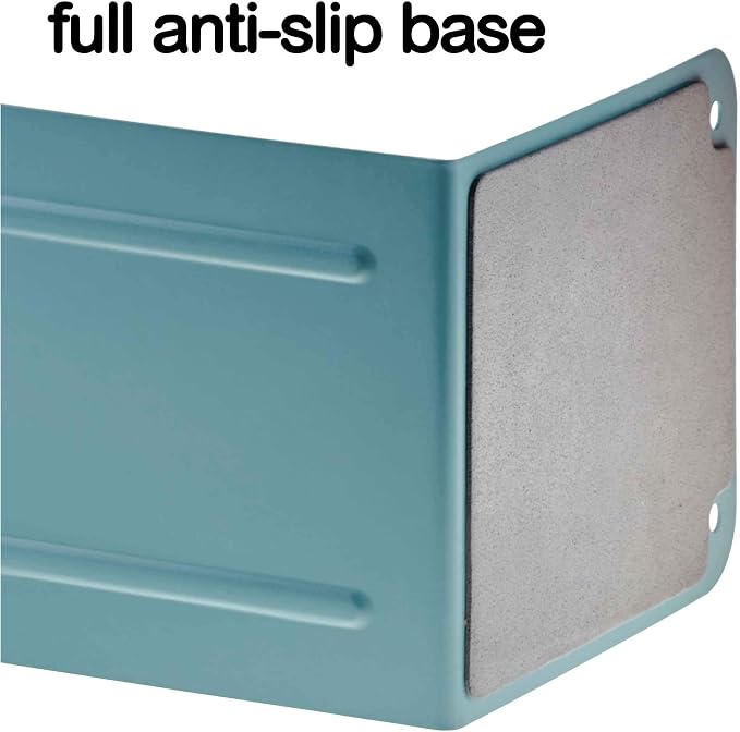 Acrimet Bookends for Shelves, Non-Skid Book Holder, Heavy Duty Book Stopper, Steel Metal Book Ends Storage for Home, Library, 6 7/8" H x 4" W x 4 1/2" D (Green) (1 Pair / 2 Pieces)