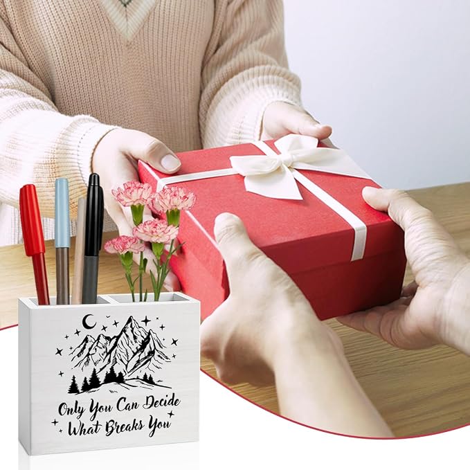 Book Gifts for Book Lovers Reader Writer Librarian book Wooden Pencil Holder desk decor for Library Office Home Christmas Birthday Holder2822