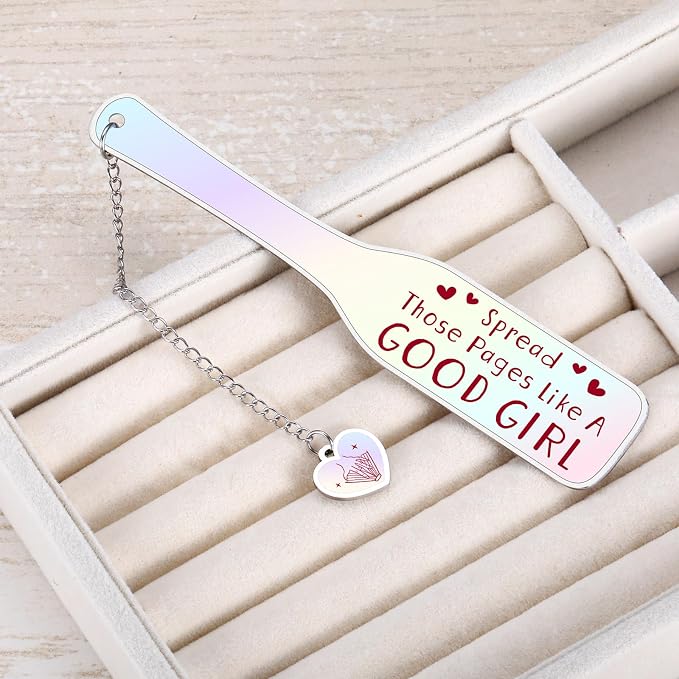 Funny Book Lover Gifts for Women Men, Dark Romance Book Merch for Teen Girls Boys Adult Bookish Gifts Good Girl Bookmark, Book Accessories for BookNerds Bookworm Book Lover Funny Bookmark