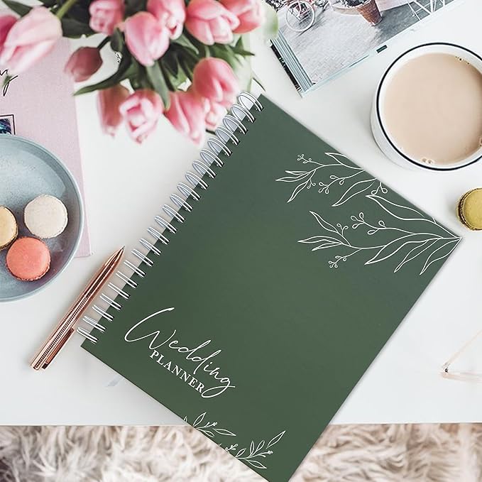 Wedding Planner Book and Organizer, Wedding Planner for Bride Gifts, Bridal Planning Binder, Engagement Gifts for Couples