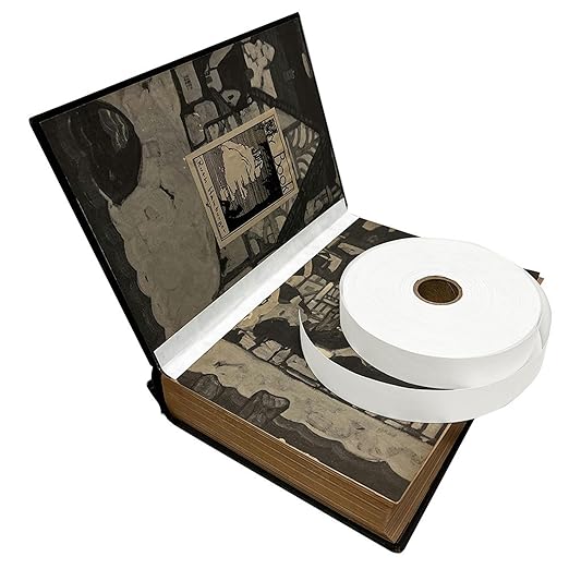 Lineco Tyvek Tape, 1" x 150 Ft, Used for Matting Binding and Repairs Prints Documents Letters Folders Books, Pressure Senstitve Adhesive Durability (2 Rolls)
