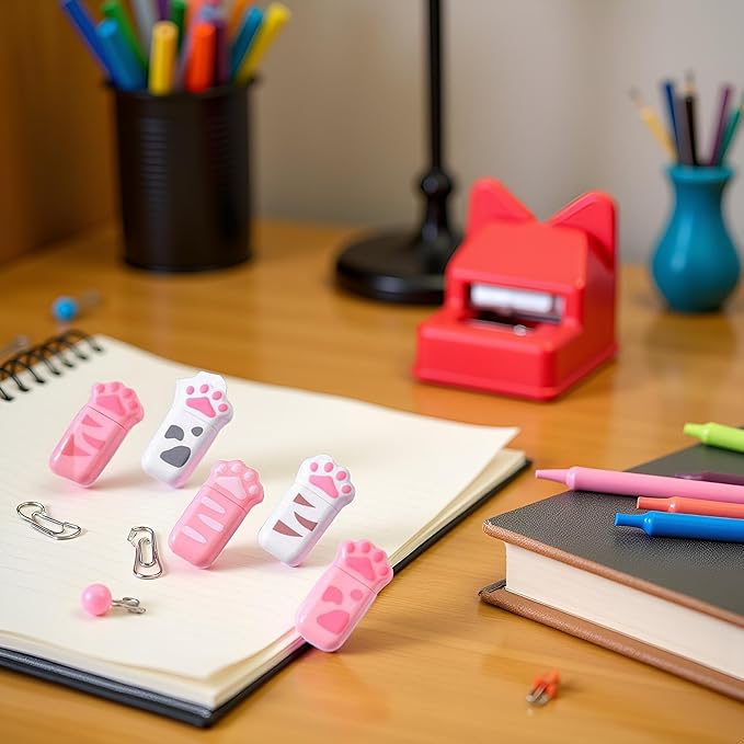 1 Piece Tape Dispenser, Cute Cat Claw Correction Tape White Out Corrector Correction Supplies Student Stationery School Office Supply, Correction Tape, Erasers and Correction Products (Color Random)
