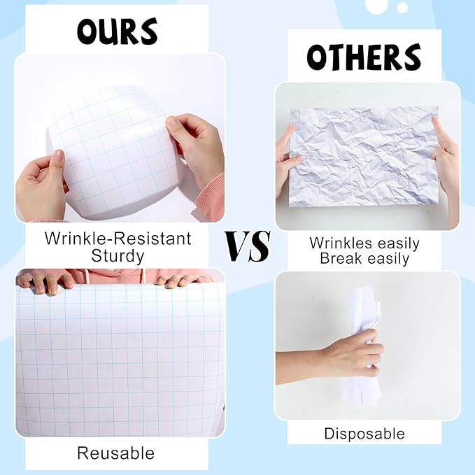 Blue Grid Graph Bulletin Board Roll Reusable Waterproof Erasable Blue Grid Non-Woven Fabric Bulletin Board Roll Loose Leaf Graph Poster for Teacher Classroom Decors Wrap Crafts 15.75" x 40ft