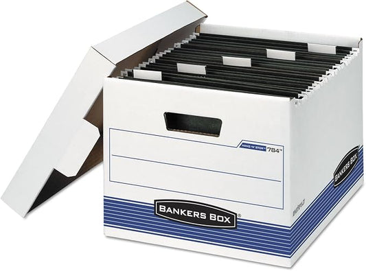 Bankers Box 00784 Hanging File Storage,LTR,12-1/4-Inch x15-Inch x9-3/4-Inch,4/CT,WE/BE