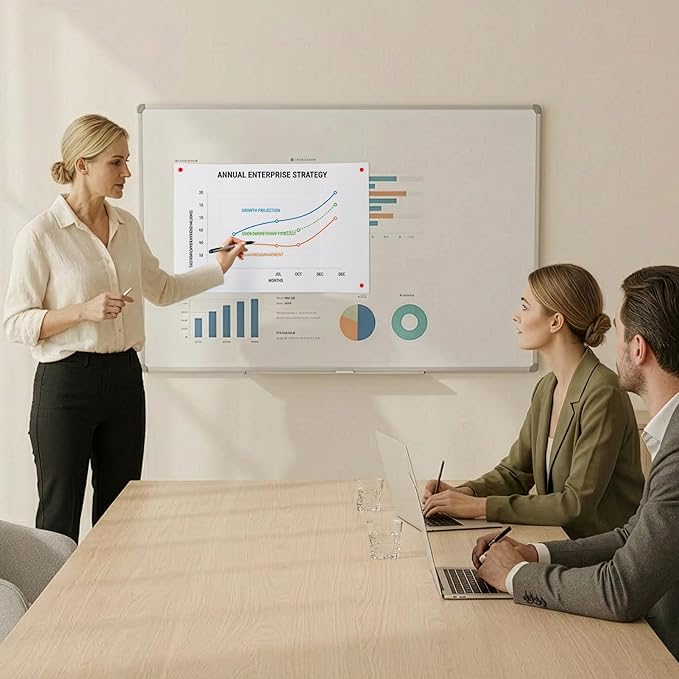 Trifold Poster Board 21 x 14 Inches 5 Packs, White Corrugated Display Boards for Presentations, Science Fairs, School Projects, and Business Exhibits