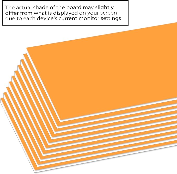 BAZIC Products Foam Board 20" X 30" Neon Orange, Colored Foam Boards 3/16 Inch Thickness, Presentation Signboards School Craft Project Framing Display, 25-Pack