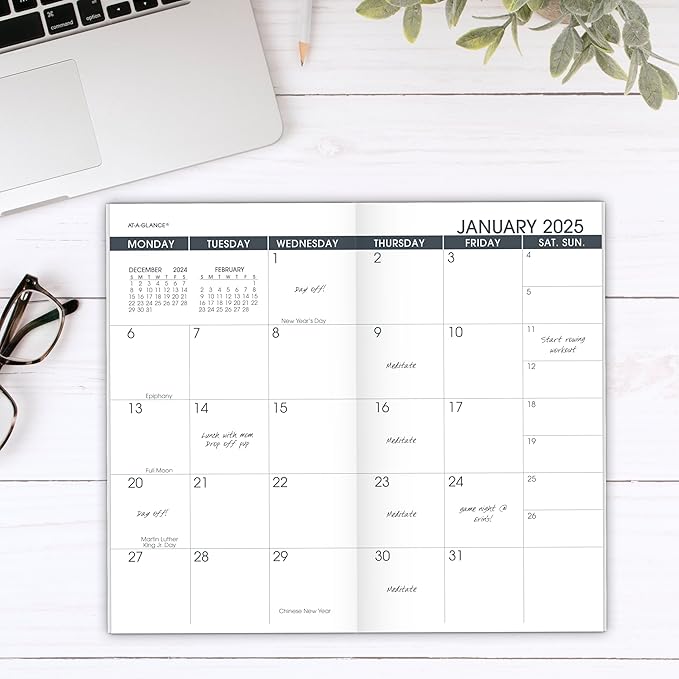 AT-A-GLANCE 2026 Monthly Planner Refill for 70-064, 3-1/2" x 6", Pocket Size (709061026)