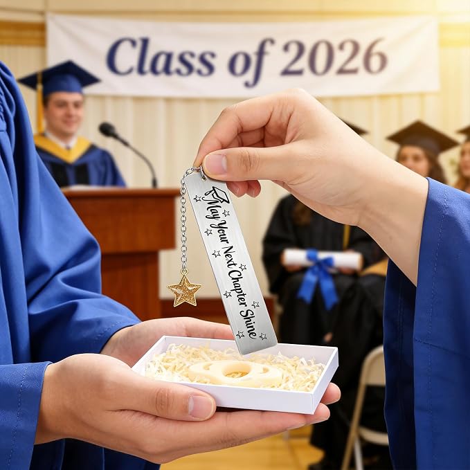 Graduation Gifts 2026, Senior Bookmark Gift Set for Him Her, Inspirational Grad Presents for High School College Nurse Students, Class of 2026 Keepsake for Son Daughter