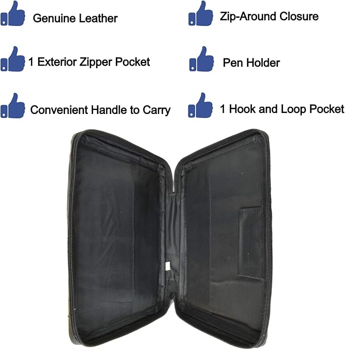 Leather Book Covers/Bible Covers with Handle (X-Large)