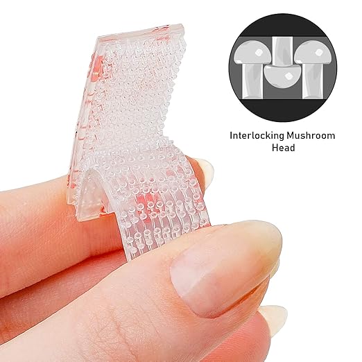 CANOPUS EZ Pass Mounting Kit – Dual Lock Reclosable Fastener Strips with Adhesive Backing (6 Sets, 12 Pieces) + 3 Cleaning Prep Pads – Tag Holder Tape for Toll Transponders