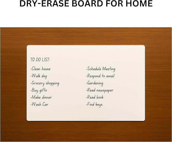 12x20 Dry Erase Whiteboard, Double Sided, for Exams, School, Home, Office - 2 Markers and 1 Eraser Included