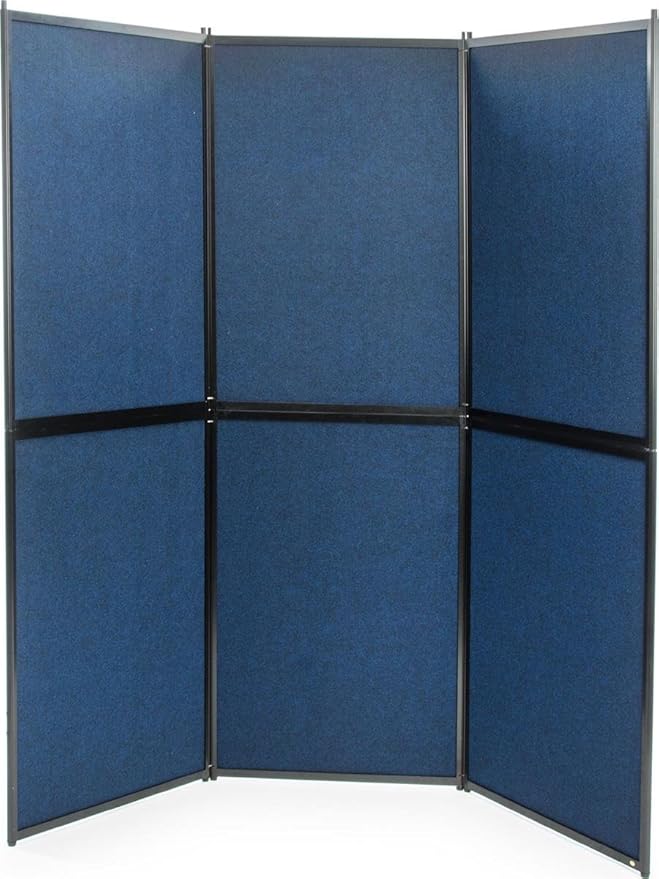 Trade Show Presentation Board, 6 Panels, 72.5" W x 73" H, Double Sided, Comes with or Without Lights