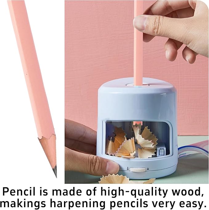 24Pcs HB Graphite Triangular Grip Wood Pencils with Eraser for School, Drawing and Sketching, and Office Use(Pink)