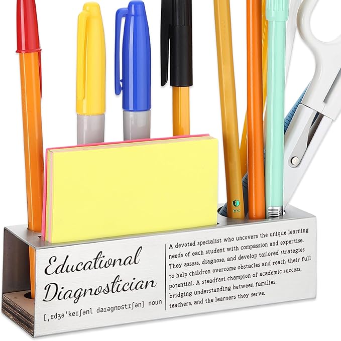 Thank You Educational Diagnostician Definition Gifts, Funny Appreciation Gift for Educational Diagnosticians, Office Decor for Education Professionals, Funny Office Pencil Holder for Desk SD276