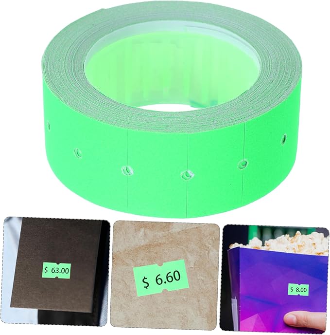 5000pcs Price Tag Paper Self-Adhesive Retail Store Sale Signs Smooth Printing Fast Drying Ink