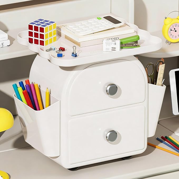 Space Saving Multifunctional Desktop Drawer Storage Box Ideal for Organizing Offices Supplies Makeup Accessories Presentation Storage Box