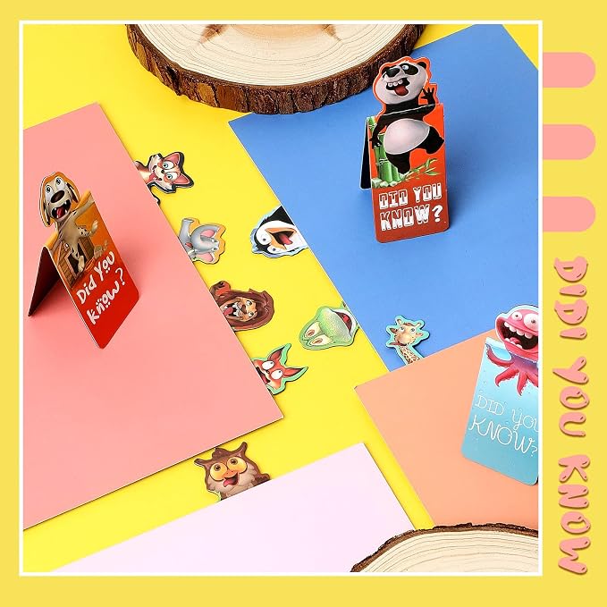 Sepamoon 12 PCS Animal Magnetic Bookmarks, Cute Page Markers for Classroom Rewards, Teacher Prize Supplies, Reading Incentives, Party Favors, Book Lovers Gifts Bulk