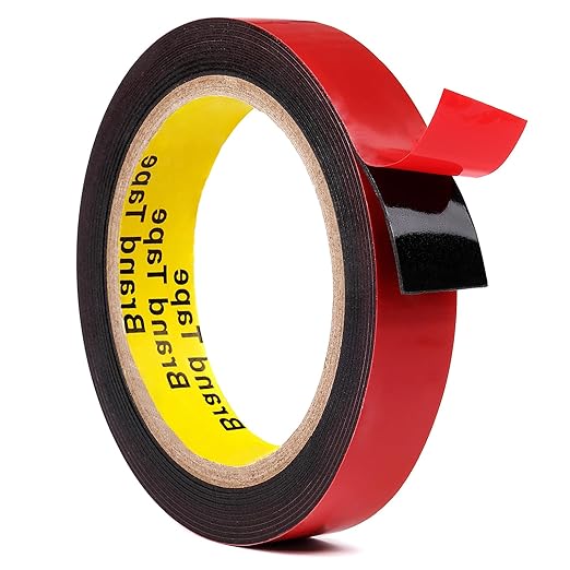 Clear Double-Sided Tape - 0.8" x 16Ft, Heavy Duty Mounting Tape for Automotive, Metal, Plastic - Replace Screws & Welding, Waterproof & High Temp Resistant