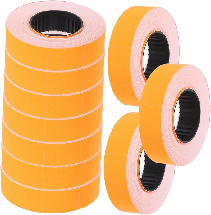 TEHAUX 10rolls Versatile Pricing Paper for Price Gun Labels Sticker Paper Label Stickers for Quick Package Identification Easy Application