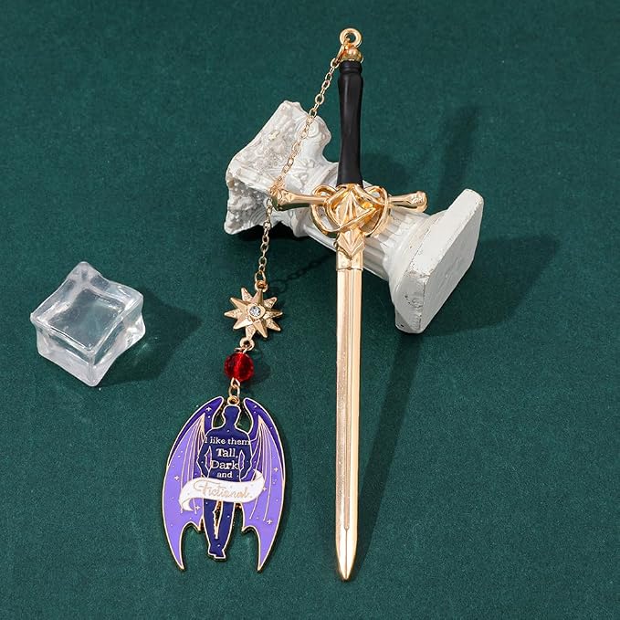 Acotar FAE Romance Metal Bookmark,The Night Court Feysand Fantasy Bookmarks,Reading Gift for Women Book Lovers and Fans of The Court of Thorns and Roses (Rhysand)