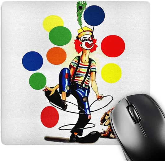 3dRose LLC 8 x 8 x 0.25 Inches Mouse Pad, Fun Clown (mp_1258_1)