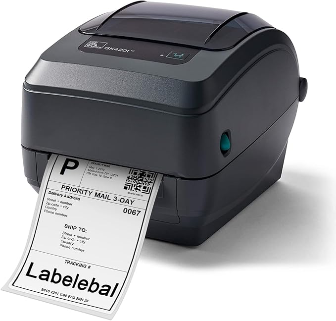 4000 Labels/8 Stacks 4" x 6" Fanfold Direct Thermal Shipping Address Labels Compatible with Zebra 2844 & Rollo Printer
