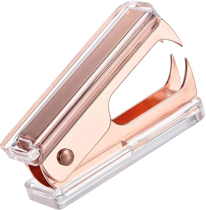 YOKIVE 1 Pcs Staple Remover, Office Staplers Puller | Easily Remove Staples Great for Office Home Desktop Accessories (Rose Gold)