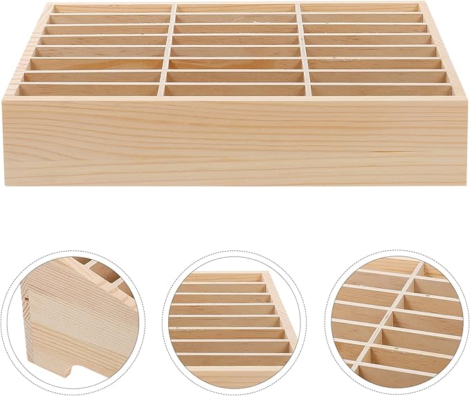 Veemoon Box Classroom Holders Cell Mobile Meeting Phone Office Wooden Multi- Shelf Grids Home Room Supplies Cells Storage Management Teachers Temporary Desktop Holder Organizers