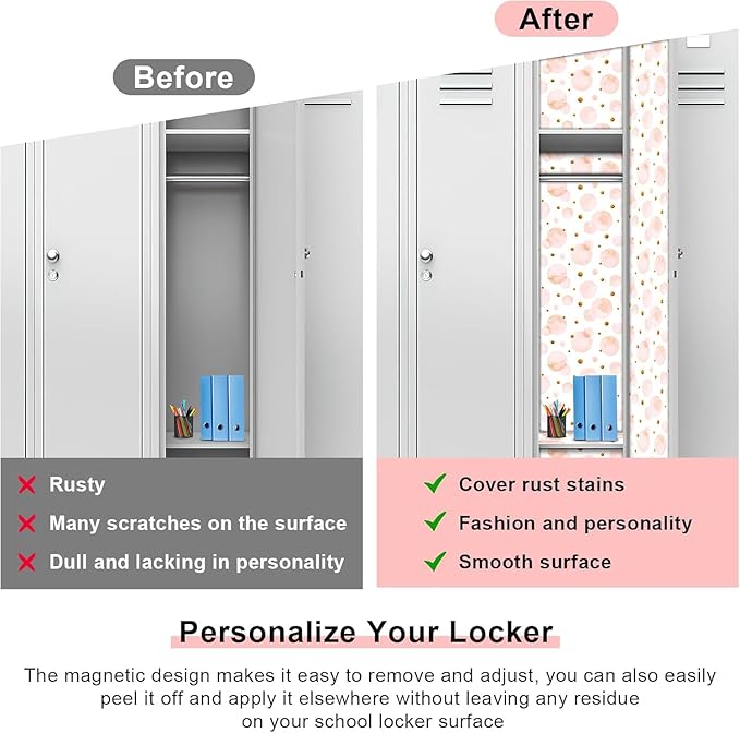 20 Pcs Locker Accessories, Locker Organizer with Shelf Magnetic Wallpaper Mirror Pen Holder Rug Whiteboard Dry Erase Marker Pink Flower Magnets Hooks for Office Back to School Supplies