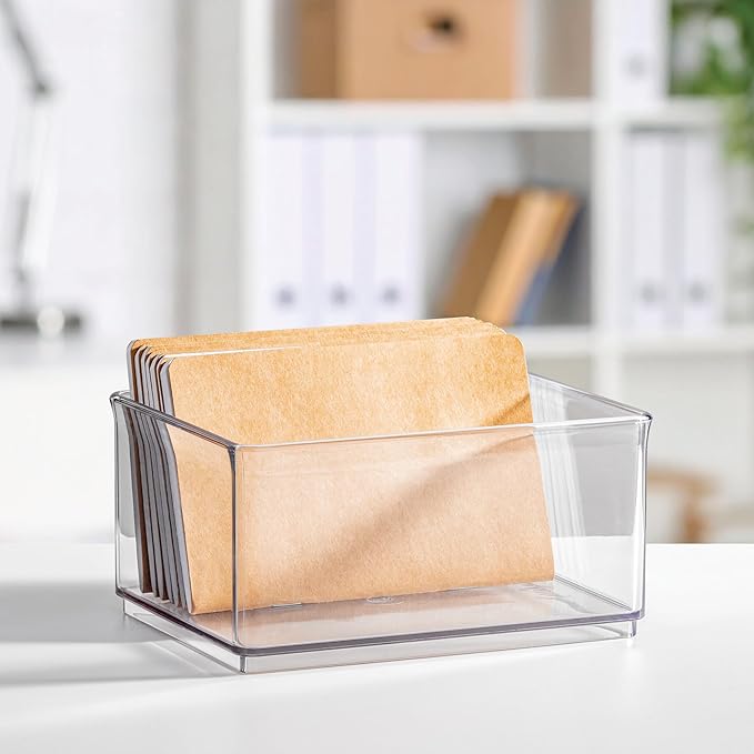 The Home Edit by iDesign Medium Shallow Organizer Bin - Clear