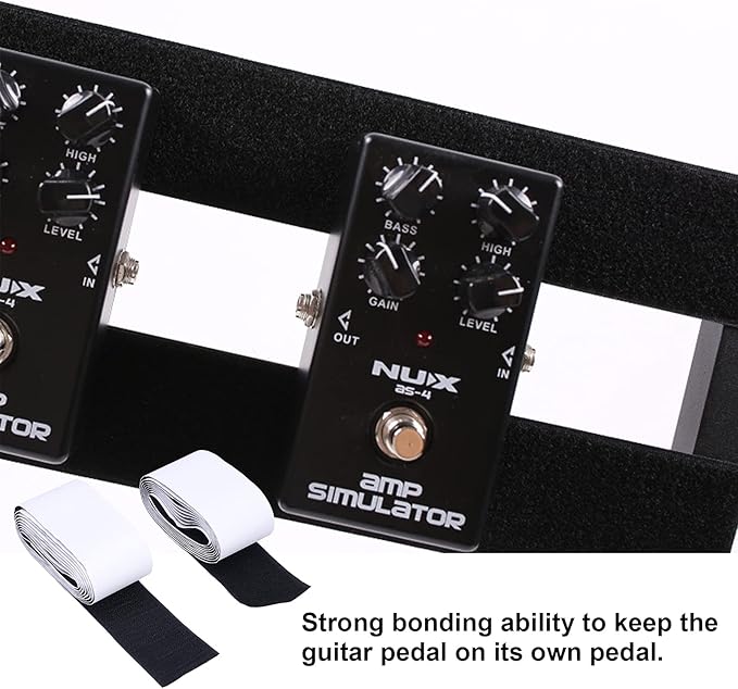 Guitar Effect Pedal Mounting Tape Strong Adhesive Nylon Tape Secure Fastening for Guitar Pedal Board 5cm x 2meters Rough Hook Surface (Hair + Gradient Surface)