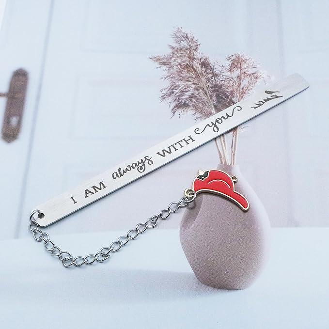 Cardinal Bookmark Gifts for Women Men Condolences Gift for Loss of Mother Father Lover Friend Grief Bereavement Sympathy Memorial Book Marker Cardinal Bird Remembrance Themed Funeral Baskets