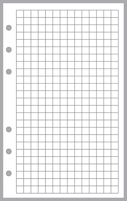 Compact Size Graph Paper Refill, Sized and Punched for Franklin Covey Compact and Other Notebooks (4.25" x 6.75")