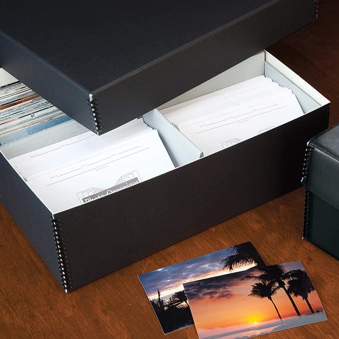 Lineco, Photo File Envelopes 4X6 Inch, Acid-Free Picture Organizer, White Archival Photograph Collection for Postcards, Greeting Cards (25/Pack, 2 Packs)