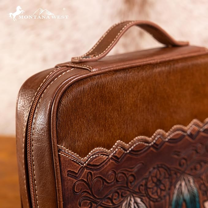Montana West Western Style Embroidered Bible Covers for Women Men Book Carrying Case Church Bag Outdoor Bible Protective