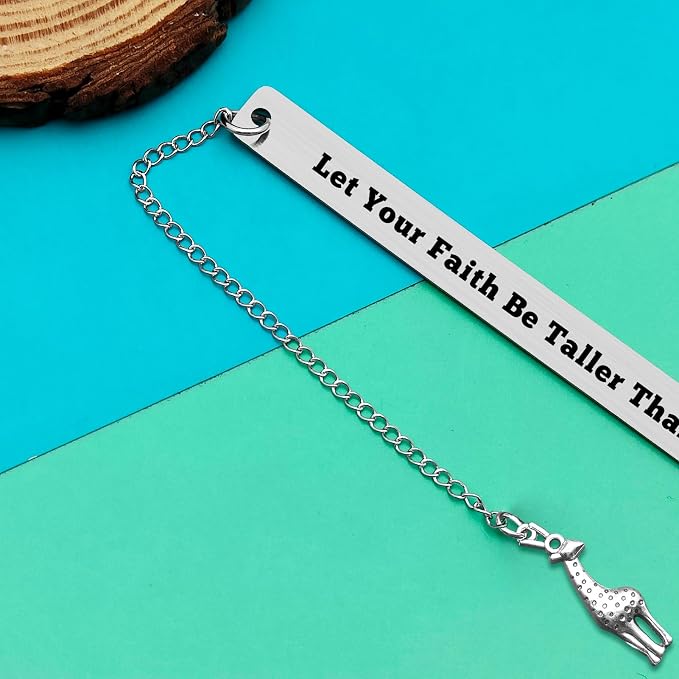 Giraffe Gift for Giraffe Lovers Giraffe Bookmark Inspirational Gifts for Friends Sister Daughter Son Animal Lovers Gifts Religious Gift for Christians Graduation Birthday Gifts Animal Giraffe Gift
