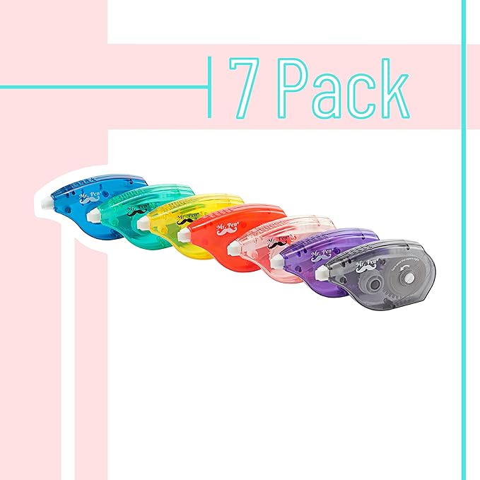 Mr Pen- Correction Tapes, Pack of 7, Correction Tape White Tape, Tape Eraser