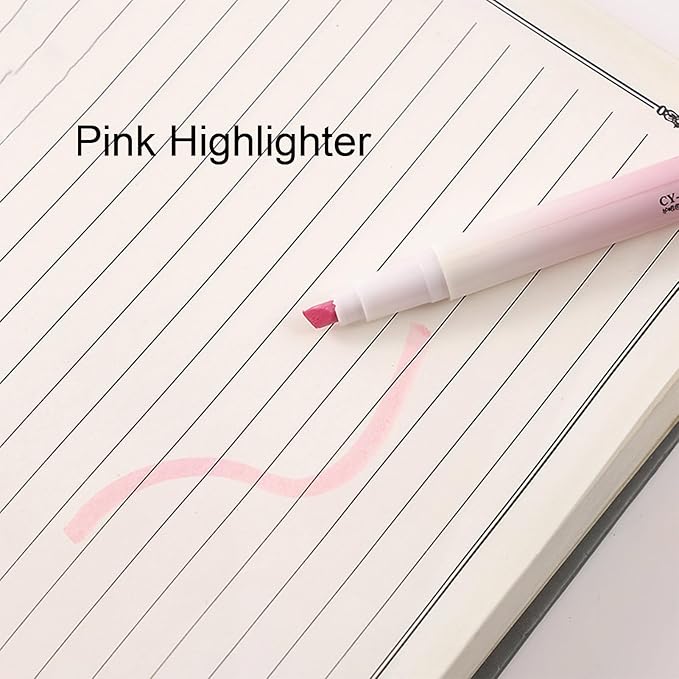 MOZXIRZ 6 Pcs Cute Pink Stationery Set for Women Back to School Supplies Office Supplies Including Gel Ink Pens 6-in-1 Ballpoint Pens Pencil Eraser (Pink)