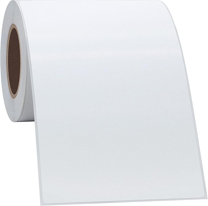 Hybsk 4x6 inch Direct Thermal Labels for Barcodes, Address, Compatible with Rollo Label Printer & Zebra Desktop Printers (4"x6",4 Rolls White)