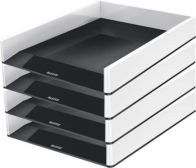 Leitz Wow Desk Accessories Shelf Package Black White (Shelf Package, White │ Black)