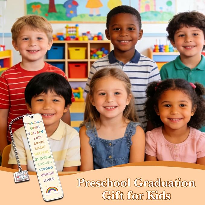 Preschool Graduation Gift for Girls Boys, Pre K Graduation Bookmark Gifts for Kids, Kindergarten Graduations Gift for Preschoolers Son Daughter, Book Marks for Reading Kids, Prek Classroom Gift