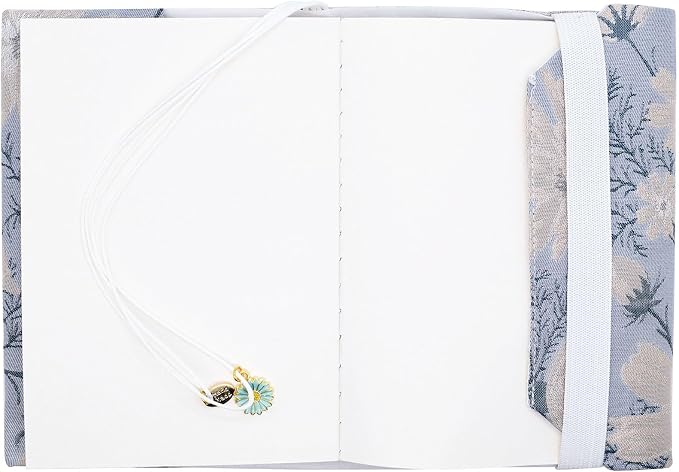 BLBMH A6 Book Cover 4x6 | Non-Stretch Fabric Sleeve with Bookmark | Handmade Washable Protector for Paperback Journal Bible Notebook | Gift for Women Readers - Daisy