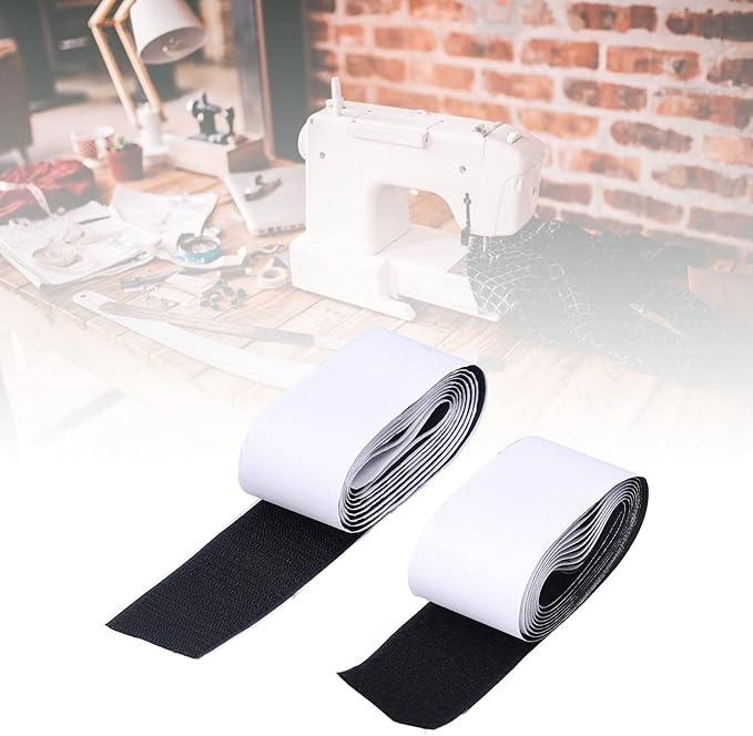 Guitar Effect Pedal Mounting Tape Strong Adhesive Nylon Tape Secure Fastening for Guitar Pedal Board 5cm x 2meters Rough Hook Surface (Hair + Gradient Surface)