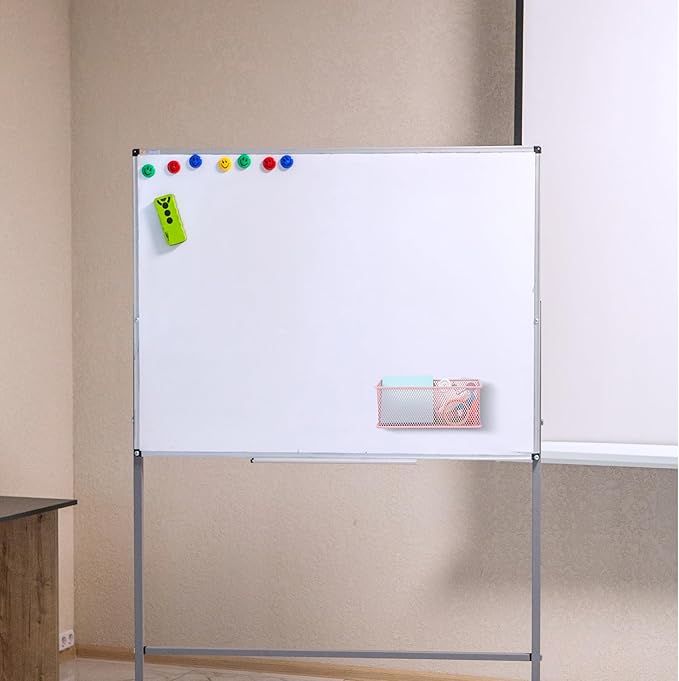 EASEPRES Magnetic Pencil Holder Set of 3 - Wire Mesh Storage Baskets Organizer with Strong Magnets - Perfect for Whiteboard, Refrigerator and Locker Accessories, Pink