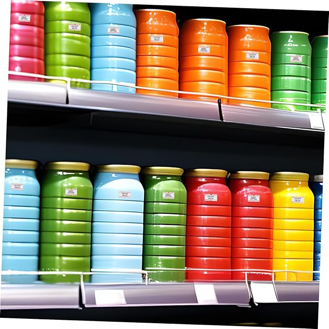Angoily 10rolls Self-Adhesive Paper Price Label Stickers Tags Visible Retail Tags